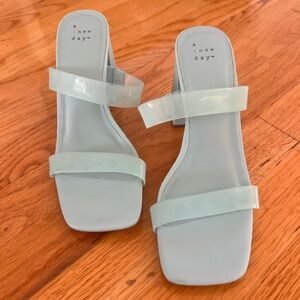 Brand new Target baby blue heels size 8